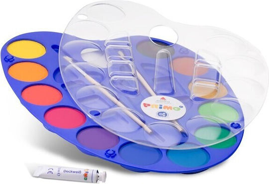Primo Set of Watercolours Multicolored with Brush 12pcs