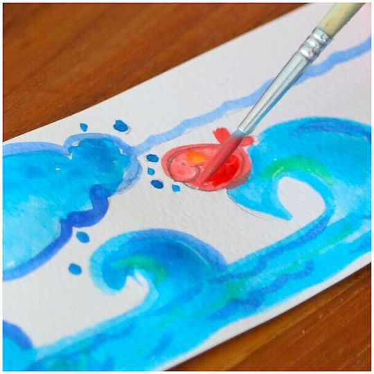 Primo Set of Watercolours Multicolored with Brush 12pcs