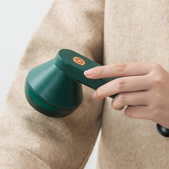 Aparat De Îndepărtat Scame Și Păr Flippy Diferite Tipuri Țesătură Lame Din Oțel Inoxidabil Încărcare Usb Type-c Perie De Curățare Cablu Usb Inclus Verde 135 X 75 Mm