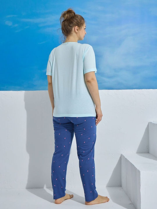PijaMood Set Pijamale pentru Femei Light Blue
