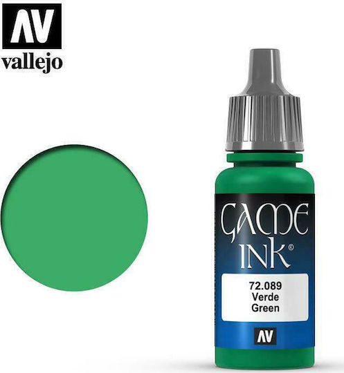 Acrylicos Vallejo Game Ink Culoare Modelism Green 18ml
