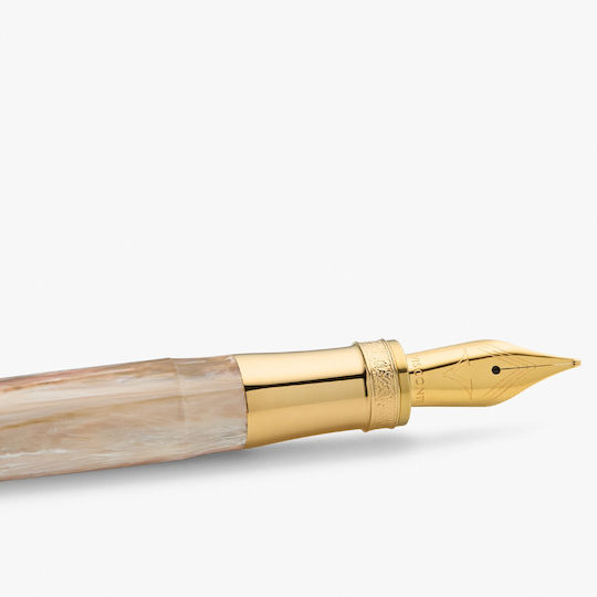 Visconti Писалка Бяла от Inox с Червено Мастило