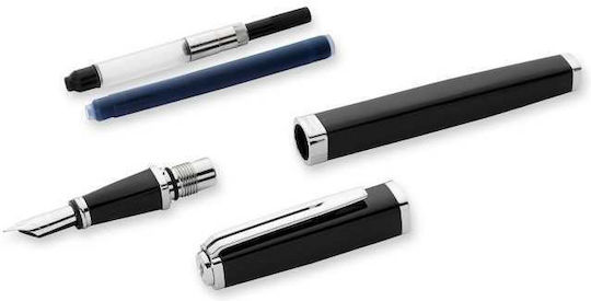Waterman Exception Slim Πένα Γραφής Fine 0.6mm Μαύρη με Μαύρο Μελάνι