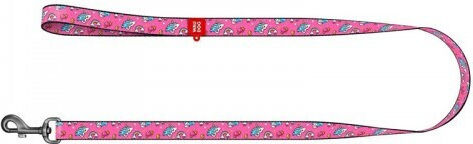 WauDog Hundeleine/Führleine Riemen in Rosa Farbe 1.22m x 2cm