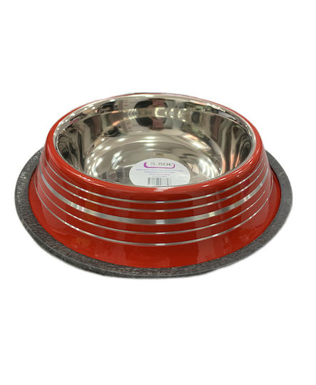 Pet Camelot 6662 Bol Oțel Inoxidabil Pentru Mâncare Și Apă Pentru Câine Și Pisică 720ml