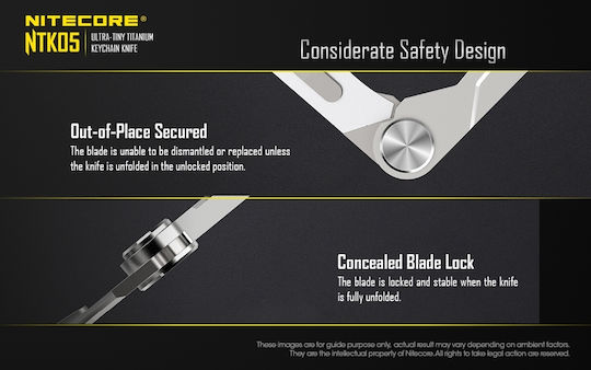 NiteCore Titanium Utility Μαχαίρι Μπεζ