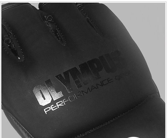 Olympus Sport Chaos Matt Synthetic Leather MMA Gloves Black