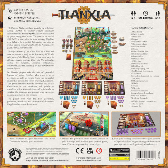 Board Game Tianxia for 1-4 Players 14+ Years Old (EN) Board & Dice