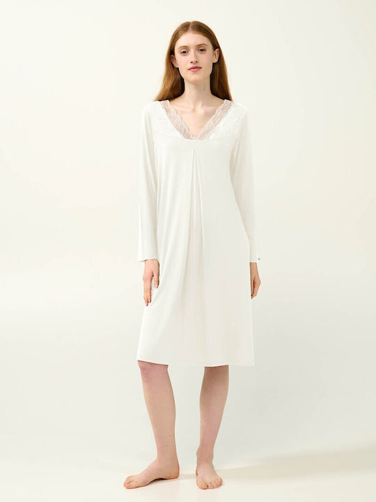 Vamp Winter Damen Nachthemd Green Sage