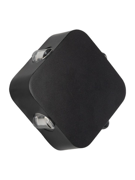 GloboStar Wasserdicht Wandmontiertes Außenbeleuchtung Integrierte LED 8W 2700K 13.5x4.5x13.5cm