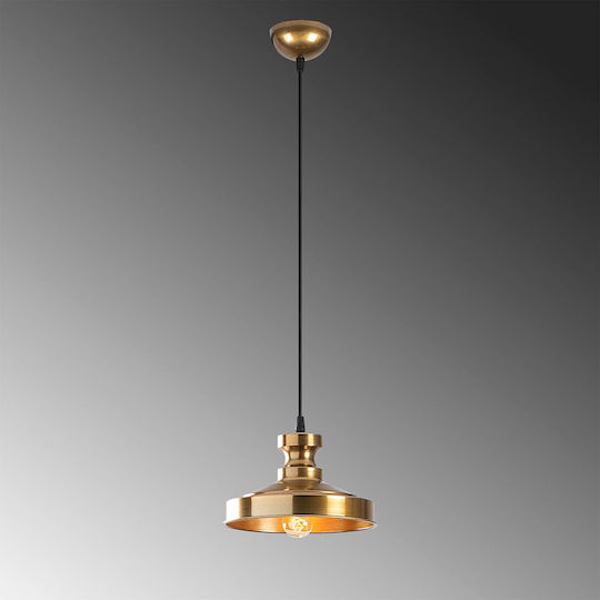 Asir Group Berceste Κρεμαστό Φωτιστικό Χρυσό με Ντουί E27 22x22x109εκ.