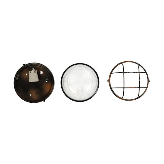 GloboStar Boatlight Стенна Външна Костенурка E27 IP65 17.5x17.5x9εκ.