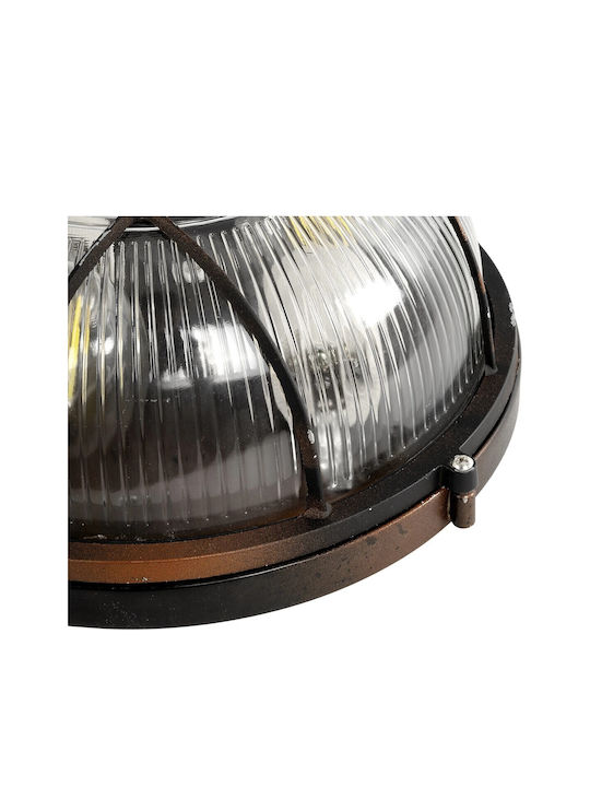 GloboStar Boatlight Wall-Mounted Outdoor Turtle Light E27 IP65 24x24x11εκ.