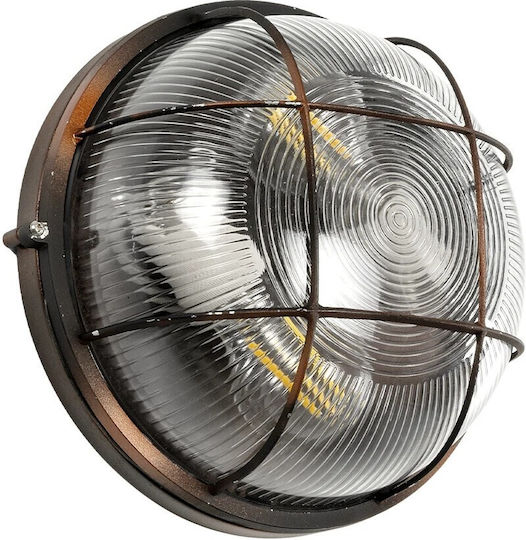 GloboStar Boatlight Wall-Mounted Outdoor Turtle Light E27 IP65 24x24x11εκ.