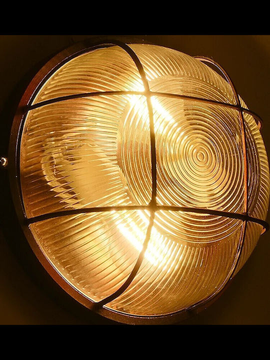 GloboStar Boatlight Wall-Mounted Outdoor Turtle Light E27 IP65 24x24x11εκ.