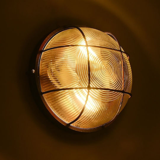 GloboStar Boatlight Wall-Mounted Outdoor Turtle Light E27 IP65 24x24x11εκ.