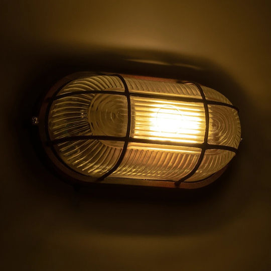 GloboStar Boatlight Стенна Външна Костенурка E27 IP65 21x10.4x9εκ.