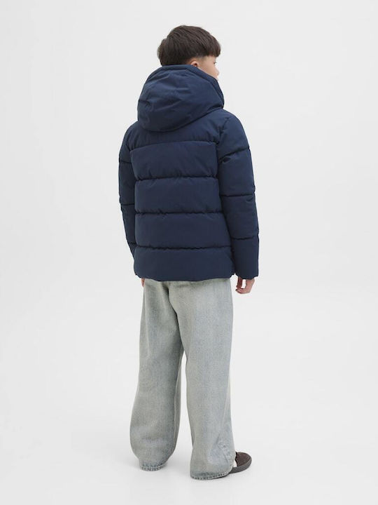 Kinder Steppjacke mit Kapuze Dark Blue