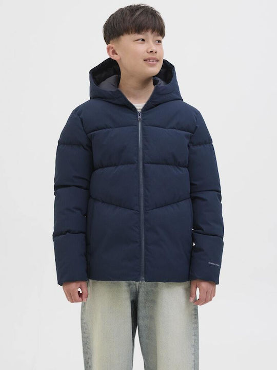 Kinder Steppjacke mit Kapuze Dark Blue