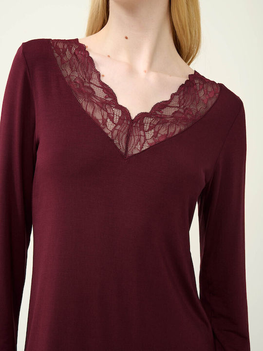 Vamp Winter Women's Nightdress Red Windsor