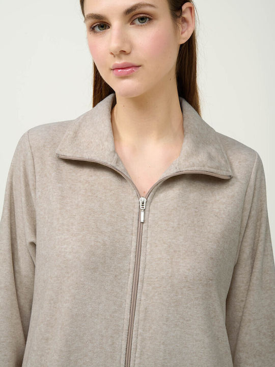 Vamp Winter Damen Robe Beige Melange