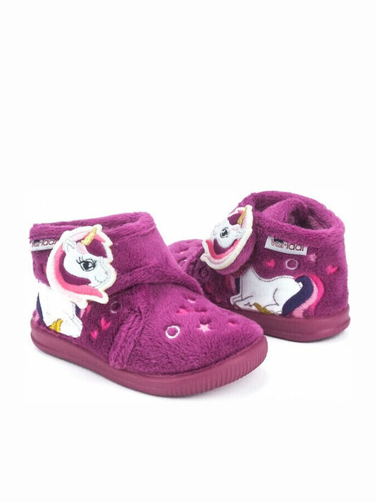 Kids Slippers Boots Purple