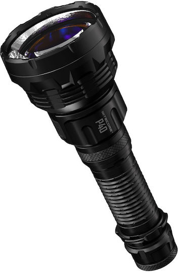 NiteCore Rechargeable Flashlight LED IP68 with Maximum Brightness 2000lm Precise P40 Black