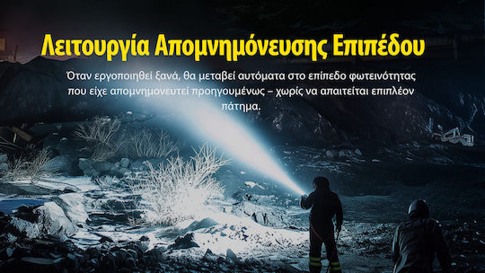 NiteCore Rechargeable Flashlight LED IP68 with Maximum Brightness 2000lm Precise P40 Black
