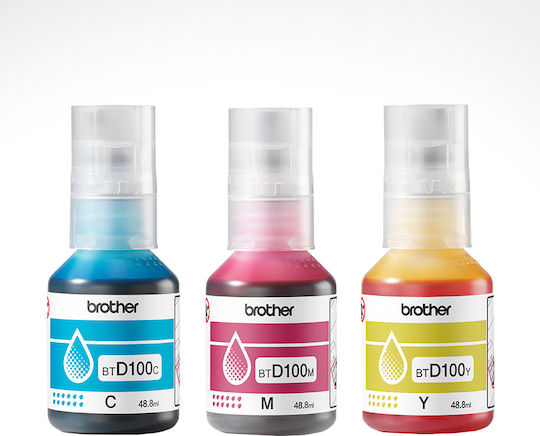 Brother BTD100 Original Pack of 1 InkJet Printer Inks Yellow / Cyan / Magenta