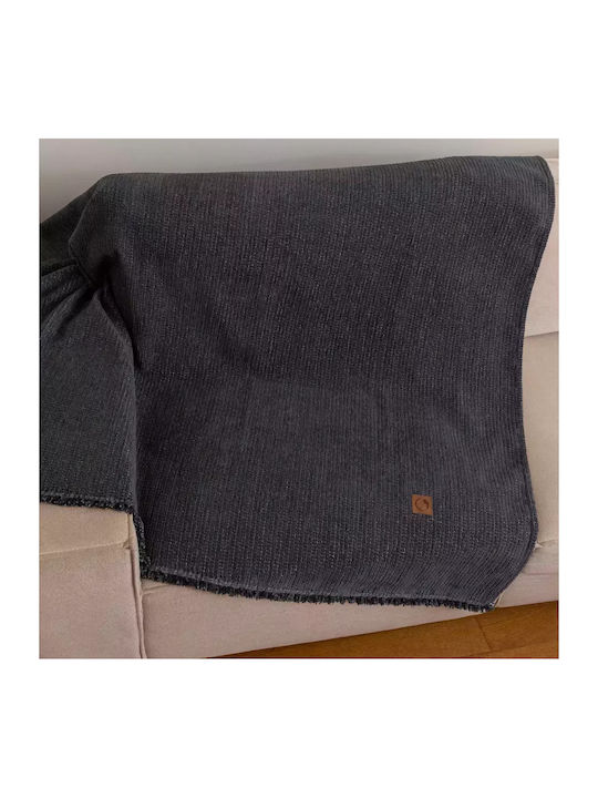 Borea Velvet Ριχτάρι Διθέσιου Καναπέ Βελουτέ 180x250εκ. Κάμελ 032430188075