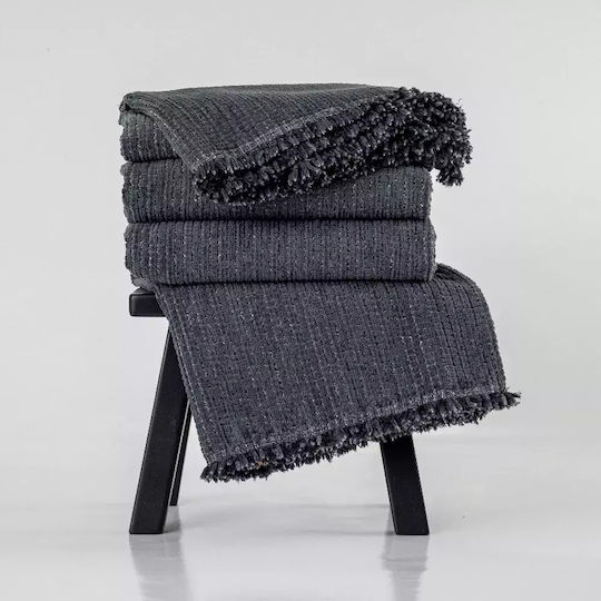 Borea Velvet Ριχτάρι Διθέσιου Καναπέ Βελουτέ 180x250εκ. Κάμελ