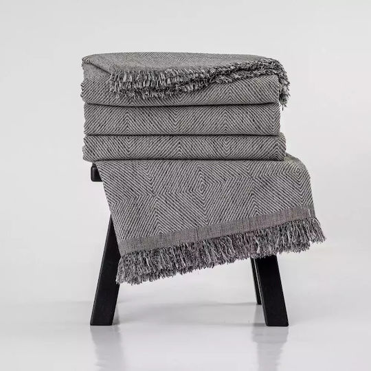 Borea Bari Ριχτάρι Πολυθρόνας Chenille 180x180εκ. Σπαγγί