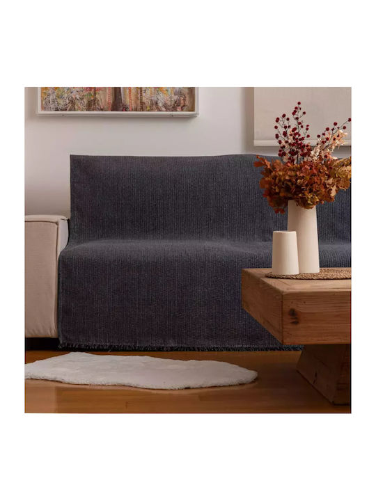 Borea Velvet Ριχτάρι Διθέσιου Καναπέ Βελουτέ 180x250εκ. Κάμελ 032430188075