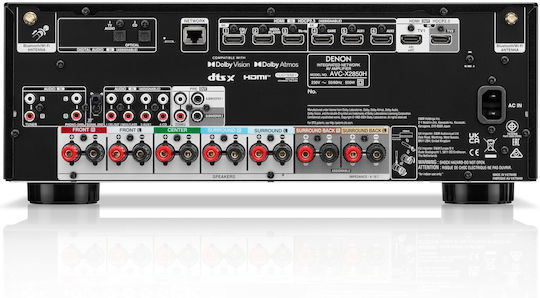 Denon AVC-X2850H Home Cinema Amplifier 4K/8K 7.2 Channels with Dolby Atmos Black