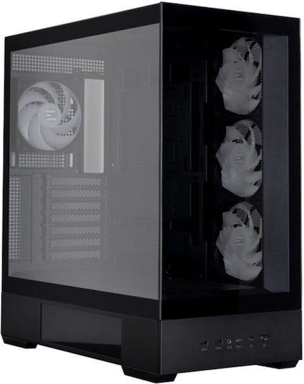 Zalman P40 DS Геймърско бюро Midi Tower Компютърна кутия със страничен прозорец Черен