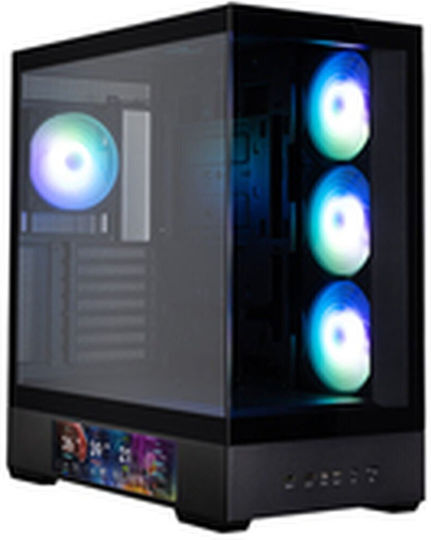 Zalman P40 DS Геймърско бюро Midi Tower Компютърна кутия със страничен прозорец Черен