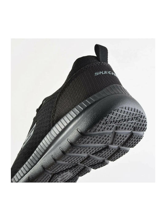 Mesh Lace Up Sport Shoes Running Black