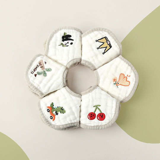Lätzchen aus 100% Baumwolle White