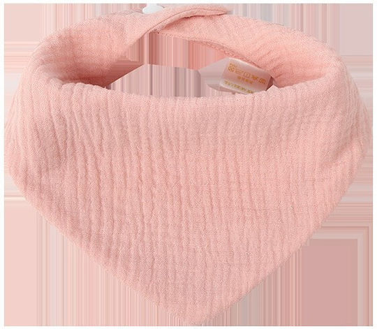 Bandana din 100% Bumbac cu buton Roz
