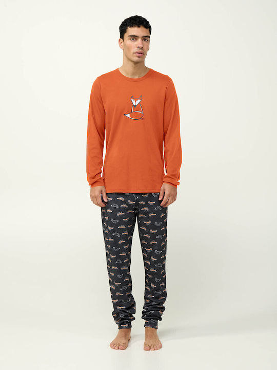 Vamp Men's Winter Pajamas Set Dark Gray