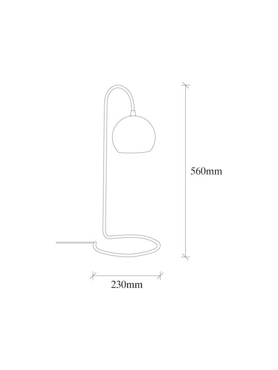Opviq Office Lamp for Socket E27 in Black Color