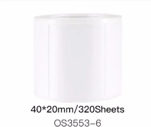 Niimbot 320 Self-Adhesive Label Rolls for Label Printer 40x20mm 1pcs