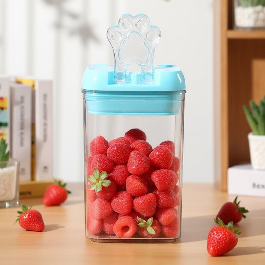 Cereal Box with Lid Plastic Transparent 800ml