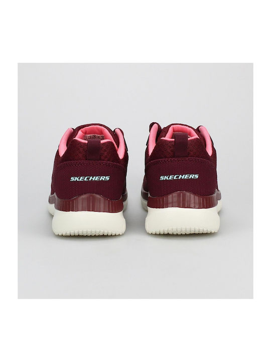 Mesh Lace Up Memory Foam Damen Sportschuhe Laufen Rot