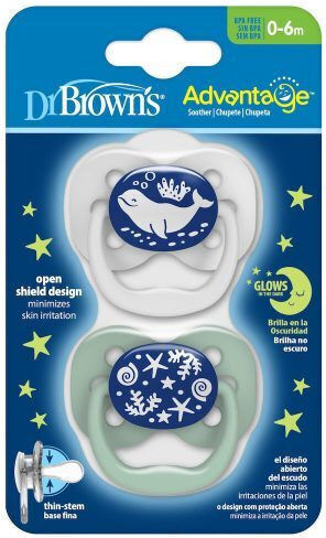 Dr. Brown's Suzete Silicon Suzeta pentru 0-6 luni 2buc