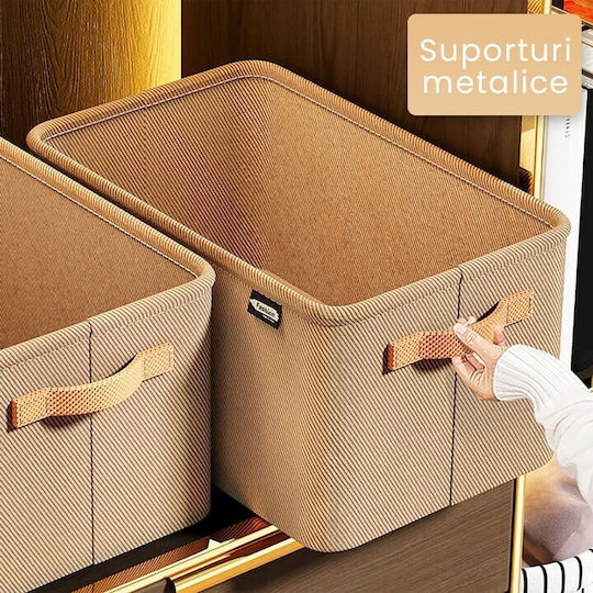 Organizator Textil Haine Bej 35x25x22cm