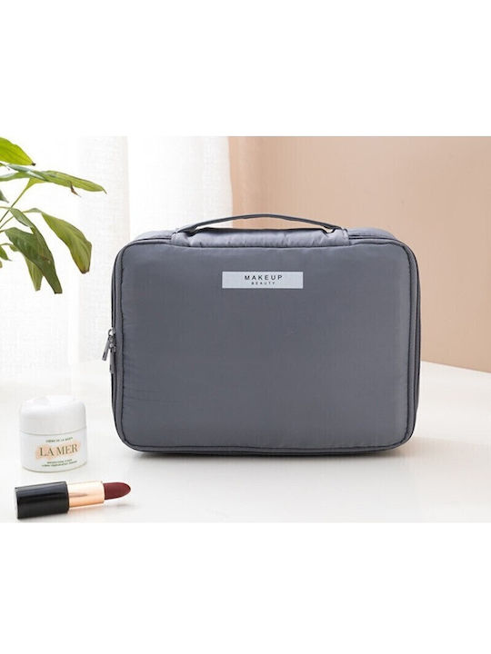 Geantă De Călătorie Flippy Cosmetice Articole De Toaletă Material Impermeabil 2 În 1 Buzunar Interior Detasabil 23 X 16 X 8 Cm Gri