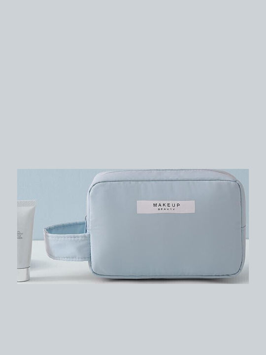 Flippy Cosmetic Bag Handle Waterproof Material 16 X 11 X 7 Cm Blue