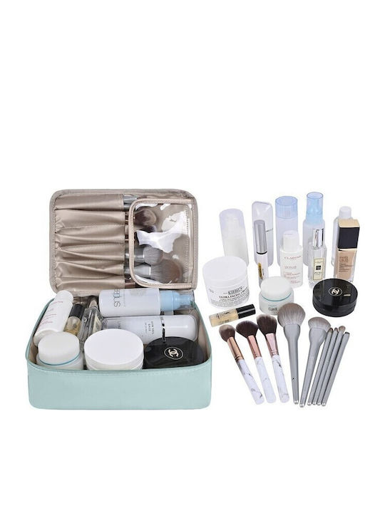 Geantă De Călătorie Flippy Cosmetice Articole De Toaletă Material Impermeabil 2 În 1 Buzunar Interior Detasabil 23 X 16 X 8 Cm Albastru