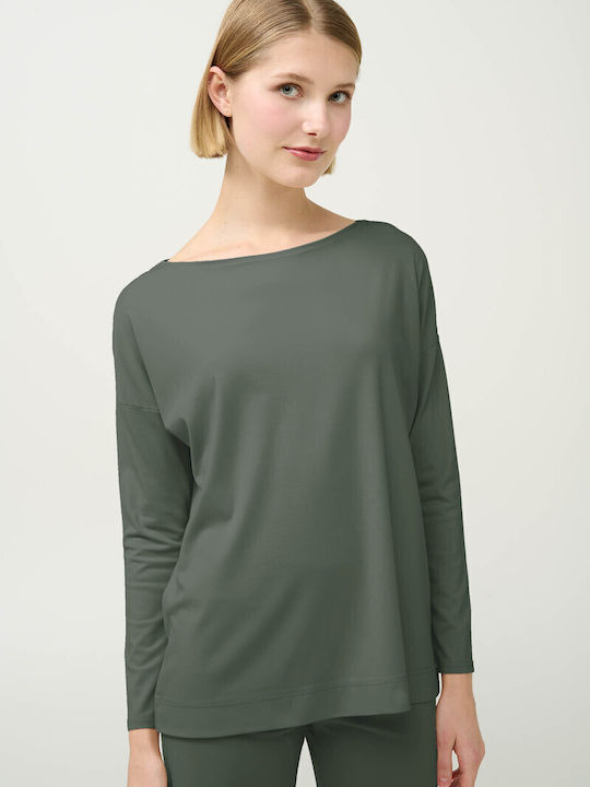 Women's Blouse Long Sleeve Beige